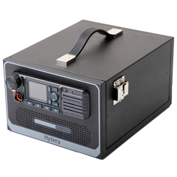 Gabinete con fuente de poder para equipos móviles Hytera