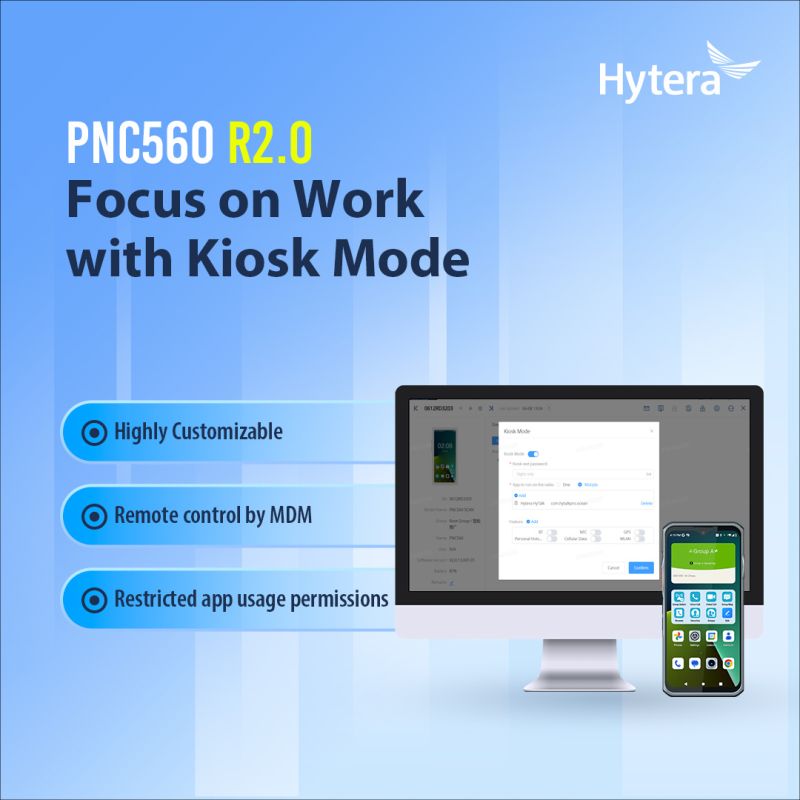 Hytera PNC560SCANNER Smartphone Radio PoC PTT sobre celular lo mejor de dos mundos con velocidad ultrarrápida y baja latencia con mecanismo de seguridad multicapa integrado (Smartphone para trabajos profesionales) Precio + iva
