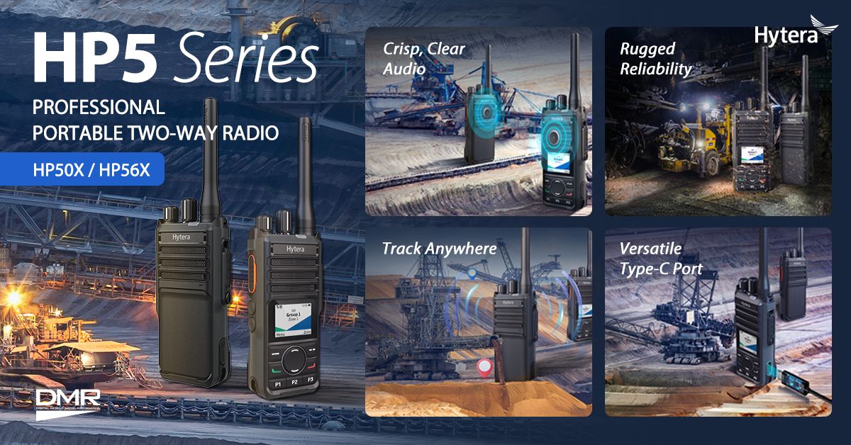 Hytera HP506 VHF 136-174 MHz 256CH Digital /Analogico 5W Radio Digital Profesional DMR Tier II /Analogico IP67, MIL-STD-810G para Industrias y Comercios sin pantalla Precio +iva