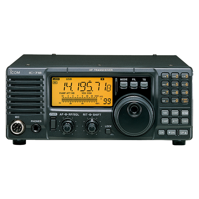 ICOM IC-718 ASP (Digital Signal Processing) Radio multi banda HF El origen del Radio HF ahora mejorado aún más (Importación a pedido) Precio+ iva