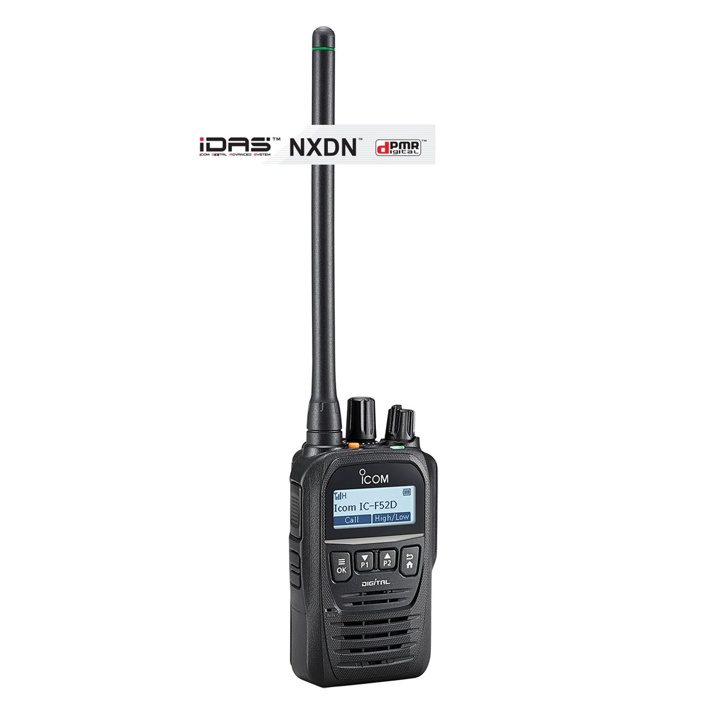 ICOM IC-F52D VHF 136-174 MHz 512 canales Digital IDAS™ 5W Radio digital MIL-STD-810 G Protección IP67 (Importación a pedido 4 - 6 semanas) Precio + iva