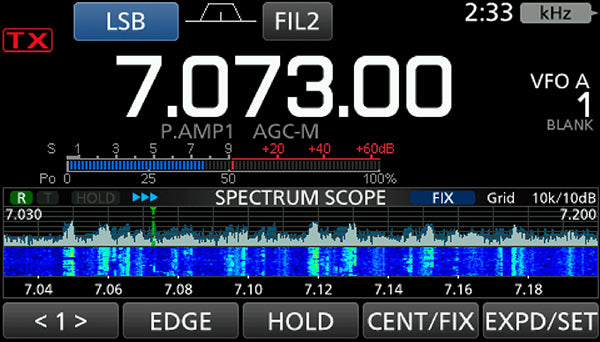ICOM IC-7300 Transceptor HF/50MHz El innovador transceptor de alta frecuencia con osciloscopio (Importacion a pedido) Precio +IVA