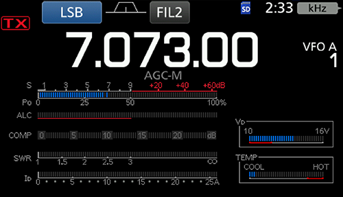 ICOM IC-7300 Transceptor HF/50MHz El innovador transceptor de alta frecuencia con osciloscopio (Importacion a pedido) Precio +IVA