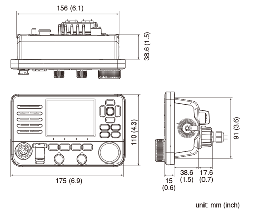 ICOM IC-M510 (Sin AIS) 25W Radio marina de montaje fijo VHF, DSC de clase D, Wifi (Por importación 5 semanas) Precio + iva