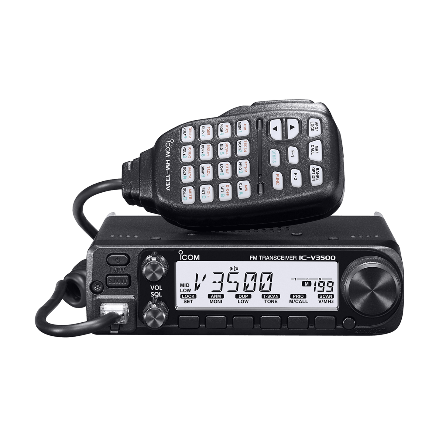 ICOM IC-V3500 VHF 136-174 MHz 207CH 65W Nuevo 144 MHz FM Transceiver Vaya más lejos Obtenga un audio más alto Precio + iva