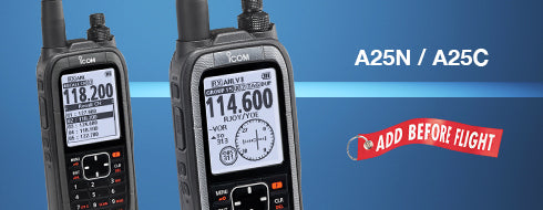 ICOM IC-A25N 300CH 6W Transceptores VHF de Banda Aérea Potente radio de banda aérea de 6W (PEP) con GPS y Bluetooth® integrados Precio + iva