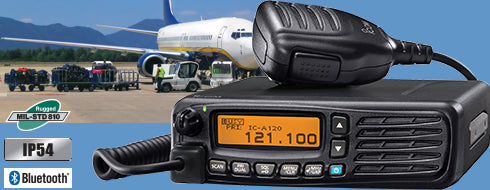 ICOM IC-A120B VHF 118.000-136.992 MHz 200CH Radio base aéreo con gabinete y fuente de alimentación incluida, Bluetooth opcional Precio + iva