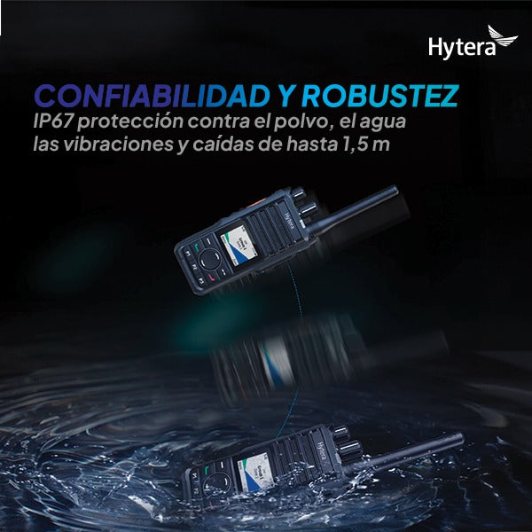 Hytera HP506 VHF 136-174 MHz 256CH Digital /Analogico 5W Radio Digital Profesional DMR Tier II /Analogico IP67, MIL-STD-810G para Industrias y Comercios sin pantalla Precio +iva
