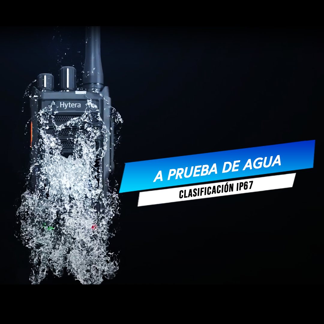 Hytera HP506 VHF 136-174 MHz 256CH Digital /Analogico 5W Radio Digital Profesional DMR Tier II /Analogico IP67, MIL-STD-810G para Industrias y Comercios sin pantalla Precio +iva