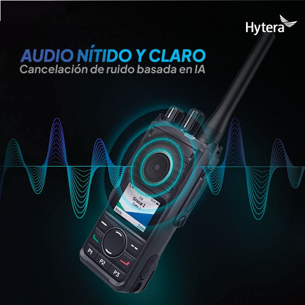 Hytera HP506 VHF 136-174 MHz 256CH Digital /Analogico 5W Radio Digital Profesional DMR Tier II /Analogico IP67, MIL-STD-810G para Industrias y Comercios sin pantalla Precio +iva