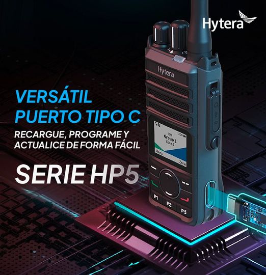 Hytera HP506 VHF 136-174 MHz 256CH Digital /Analogico 5W Radio Digital Profesional DMR Tier II /Analogico IP67, MIL-STD-810G para Industrias y Comercios sin pantalla Precio +iva