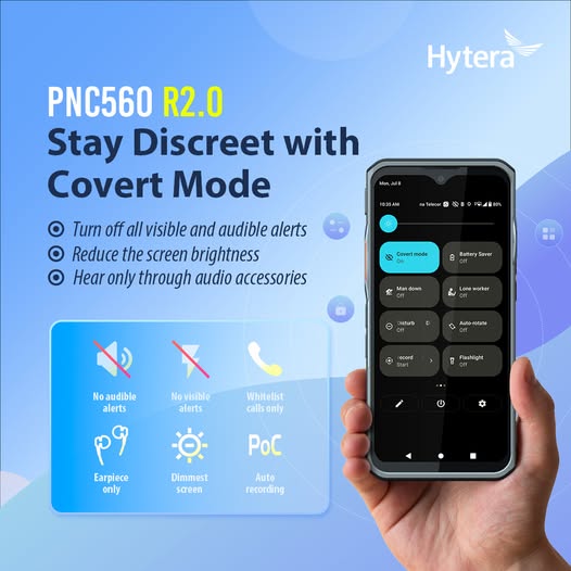 Hytera PNC560SCANNER Smartphone Radio PoC PTT sobre celular lo mejor de dos mundos con velocidad ultrarrápida y baja latencia con mecanismo de seguridad multicapa integrado (Smartphone para trabajos profesionales) Precio + iva