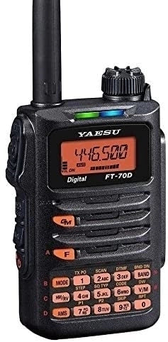 Yaesu FT-70DR Radio portátil de banda dual Analogico y Digital C4FM FDMA/FM 144/430 MHz 5W Precio +íva