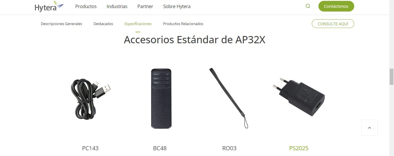 Hytera AP320 UHF 430-470MHz 32CH Análogo 3W Radio Analogico Ultra Ligero y potente audio Precio + iva