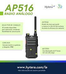 Hytera AP516 VHF 136-174 MHz 32CH analógico 5W Radio portátil Analogico con potente audio para negocios y seguridad "Less is More" Precio + iva