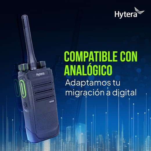 Hytera BD506 VHF 136-174 MHz 48 CH Analogico y DMR Tier II 5W Radio sin pantalla con cancelación de ruido, de gran ganancia en cobertura de distancia Precio + iva