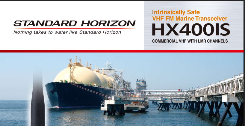 Standard Horizon HX-400IS VHF 134-174MHz 40CH LMR Analogico Intrinsecamente Seguro 5W Radio Portátil Marino Sumergible Comercial Intrínsecamente Seguro Precio + iva