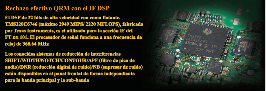 Yaesu FT-DX101D Equipo Base HF 100W 30 kHz a 75 MHz Modos de funcionamiento: CW, AM, SSB, FM, RTTY, PSK Gran pantalla en color con visualización del espectro y diagrama de cascada (A pedido) Precio +iva