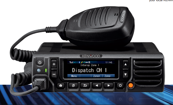 Kenwood NX-5800K UHF2 450-520 MHz 1024CH Digital NXDN™-P25-DMR-Analógico 45W Radio móvil base digital, Bluetooth, GPS, MicroSD, Precio +iva