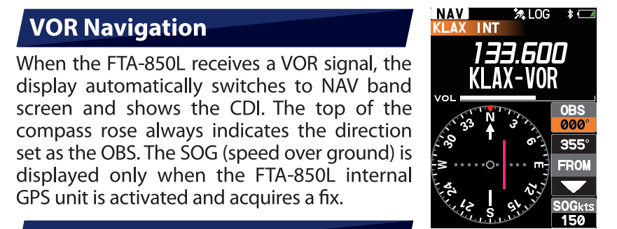 Yaesu FTA-850L 400CH 6W Radio de banda aérea IPX-5 MIL-STD-810H, receptor GPS WAAS integrado de 66 canales, pantalla de navegación ILS (localizador y senda de planeo) Bluetooth Precio +iva