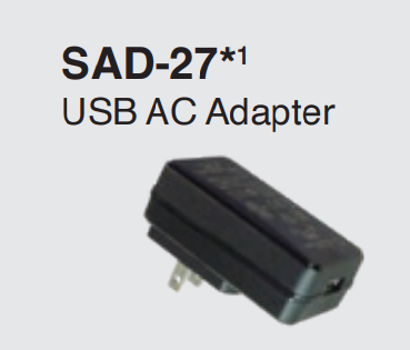 Standard Horizon SAD-27 adaptador AC USB (Requiere SBH-49) para equipo portátil marino STH HX-320 Precio + iva