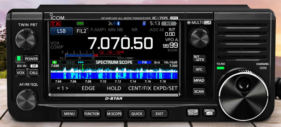 ICOM IC-705 Radio móvil base multimodo HF/50/144/440 MHz Rendimiento y funciones de "estación base" en la palma de la mano (Importación a pedido) Precio + iva