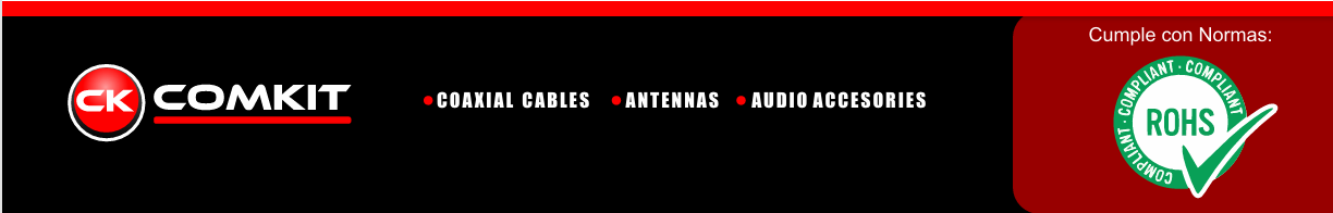Comkit RG-58U-REEL Carrete de 305 mts de cable coaxial 1/4” Multifilar flexible 101pF/m 50Ω 66% 130Ω/Km >90dB 3.0KVms 41GHz 2.5Kw Precio + iva