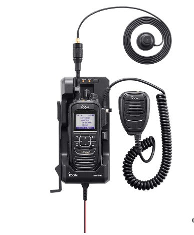 ICOM BC-247 Base de carga vehicular y estacionario, fácil instalar y fácil desmontar, compatible con IC-SAT100 (Importación directa 8 semanas) Precio + iva