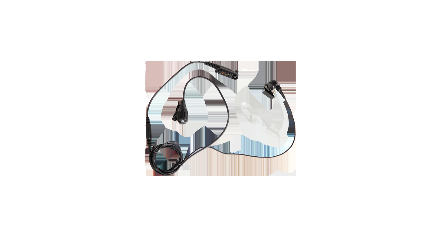 Hytera EAN24-P Auricular con tubo acústico y PTT en línea (negro) para las series HP5, HP6, HP7, PD6, X1 y PDC680, PDM680, PTC680, Z1p, PT590 Precio+ iva