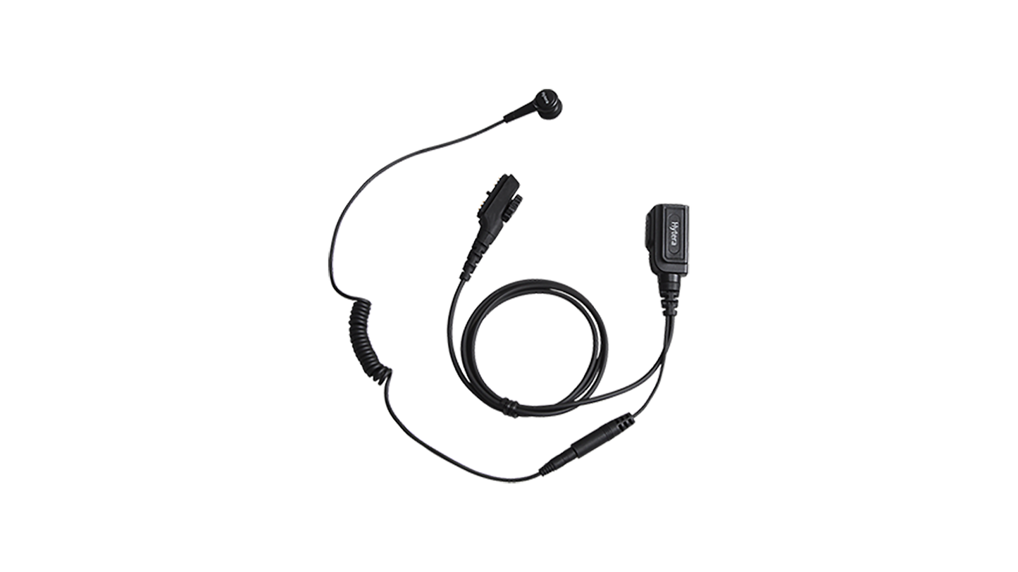 Hytera ESN12 Auricular desmontable con PTT en línea y micrófono (negro) para PD706 PD756 PD786 PD986 PT560H PT580H Precio + iva