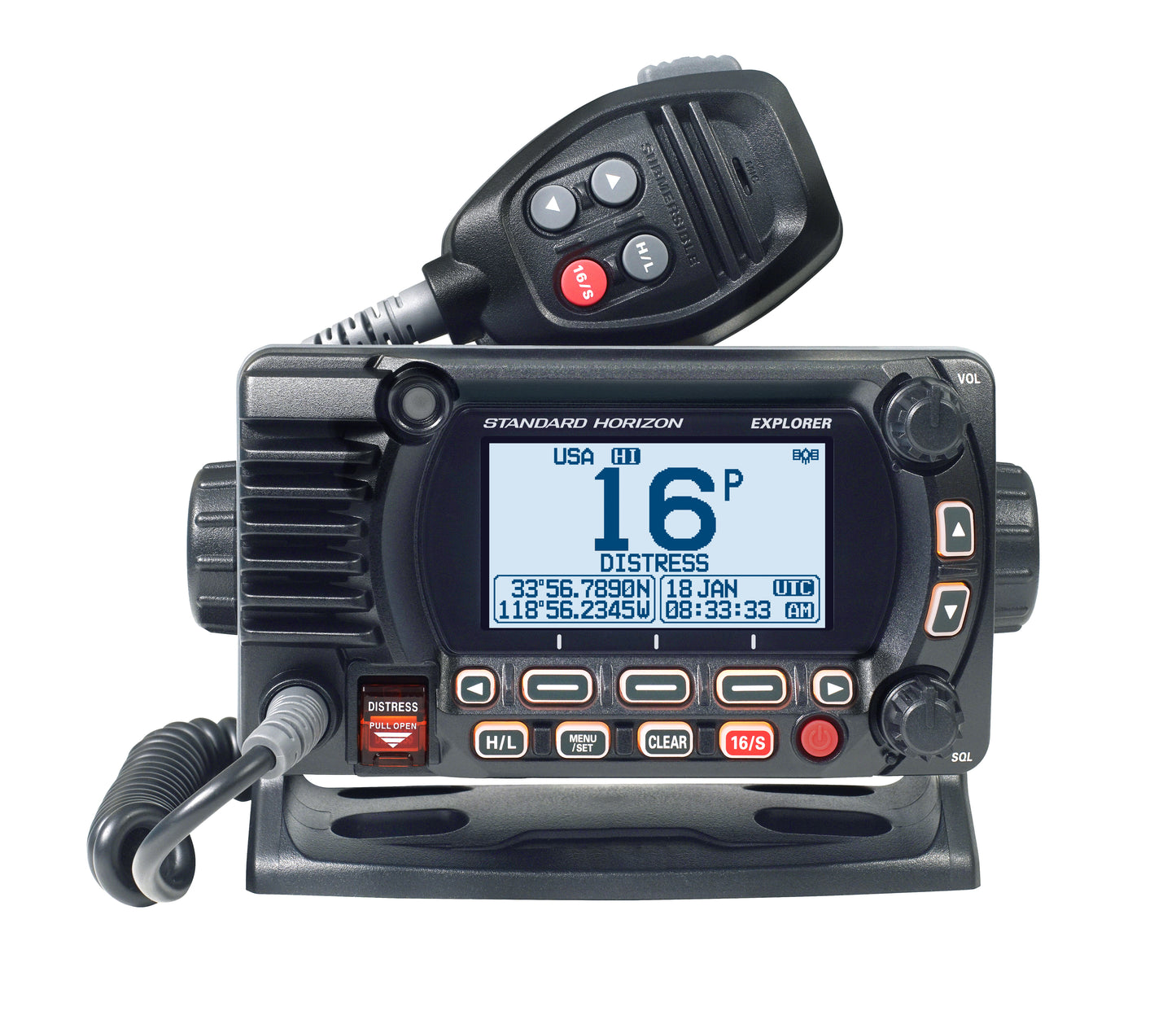 Standard Horizon GX-1850 Black GPS Móvil Marino, Explorer, negro, Fixed Mount VHF, 25W NMEA2000 Precio + iva