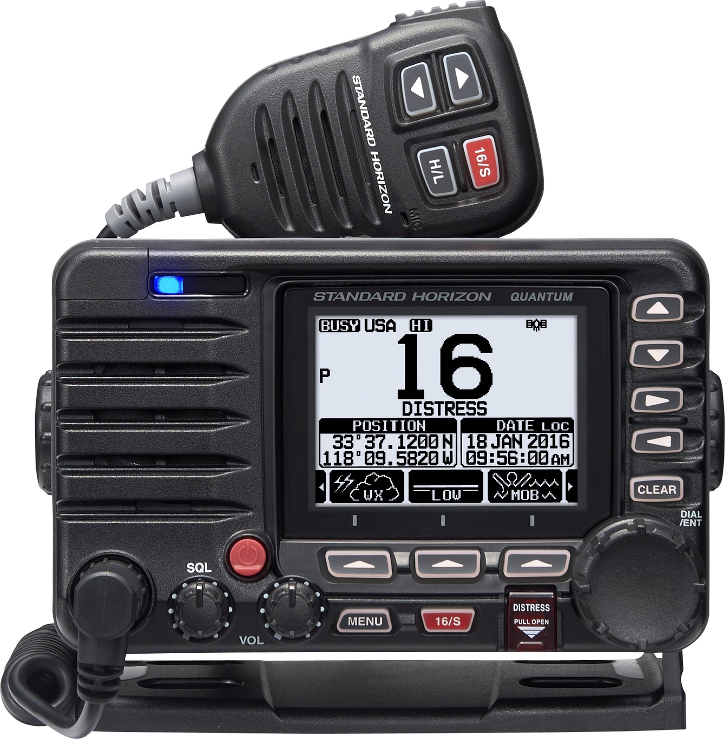 Standard Horizon GX-6000 Móvil Marino, Matrix, negro, Fixed Mount, VHF, 25W IPX8, MOB, GM, GPS Clase D, NOAA (Importación a pedido) Precio + iva