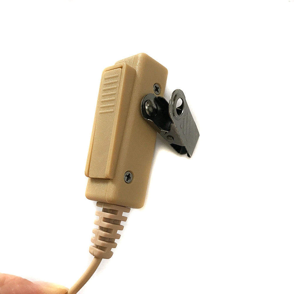 Genérico IPX4K Auricular para Radio Kenwood Baofeng Wouxun WLN Wings TXPRO de micrófono de tubo transparente de color de piel genérico de dos pines Precio + iva