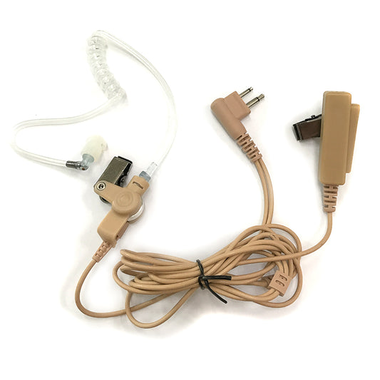 Genérico IPX4K Auricular para Radio Kenwood Baofeng Wouxun WLN Wings TXPRO de micrófono de tubo transparente de color de piel genérico de dos pines Precio + iva