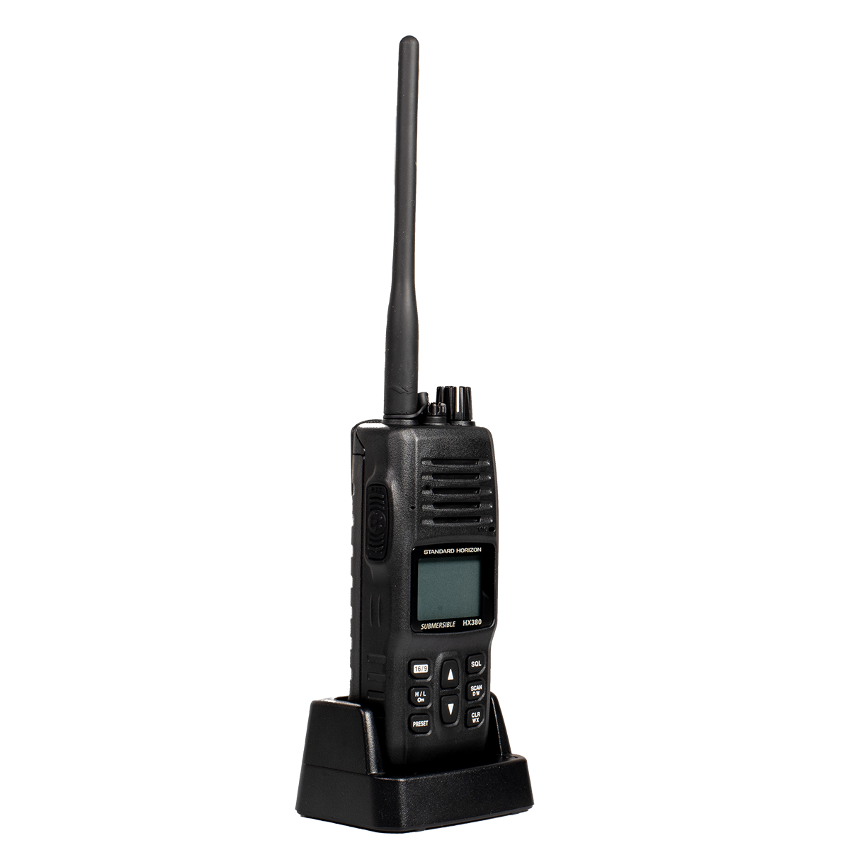 Standard Horizon HX-380 VHF 40CH LMR 5W Portátil Marino Sumergible IPX7, Audio Claro, Fácil de operar, Canales NOAA Precio + iva