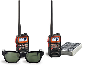Standard Horizon HX-40 FM 76 -108 MHz 6W Radio portátil marino flotante IPX7, Audio claro, fácil de operar E20 ultra compacto, batería polímero de litio, NOAA alertas Precio + iva