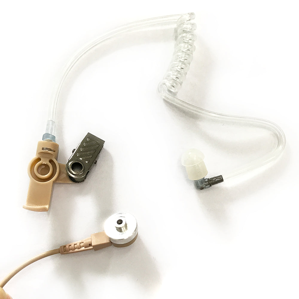 Genérico IPX4K Auricular para Radio Kenwood Baofeng Wouxun WLN Wings TXPRO de micrófono de tubo transparente de color de piel genérico de dos pines Precio + iva