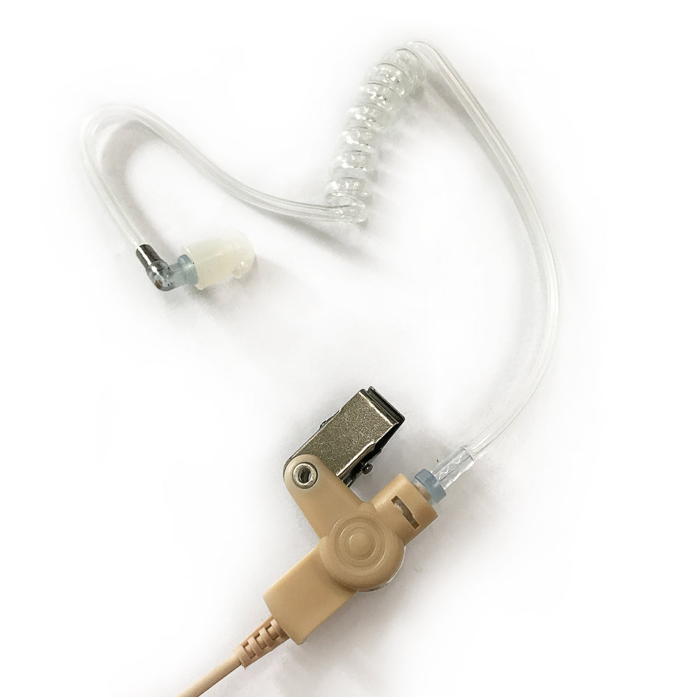 Genérico IPX4K Auricular para Radio Kenwood Baofeng Wouxun WLN Wings TXPRO de micrófono de tubo transparente de color de piel genérico de dos pines Precio + iva