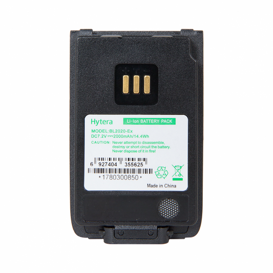 Hytera BL2020EX Batería 2000mAh 7.4V Intrínsecamente segura para PD5 PD6 UL913 Precio + iva