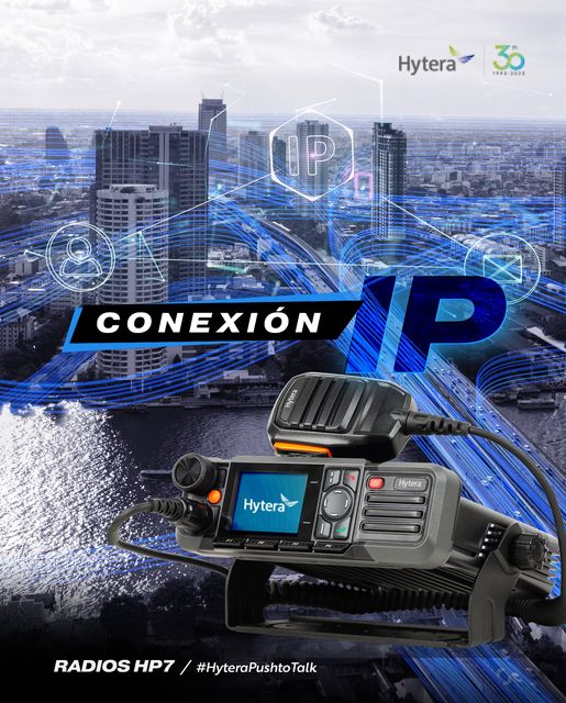 Hytera HM786H VHF 136~174 MHz 1024CH DMR Tier II y Analogico 50W Radio móvil con GPS y Bluetooth Precio +iva