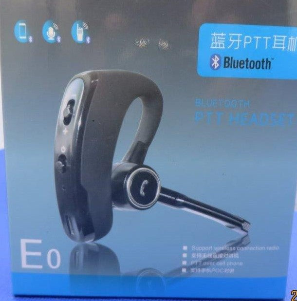 E0 Auricular Genérico Bluetooth con PTT para PoC PTT sobre celular Smartphones con cancelación de ruido