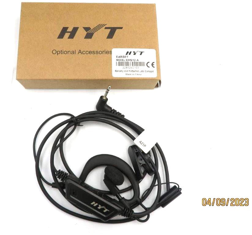 Hytera EHS12-A Auricular con micrófono en línea HYT Estilo C con PTT para TC320 Precio + iva