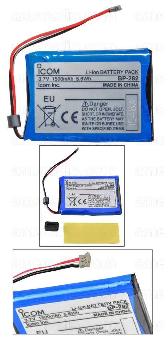ICOM BP-282 Batería de Li-Ion de 1500mAh para radio IC-M25 Precio +iva
