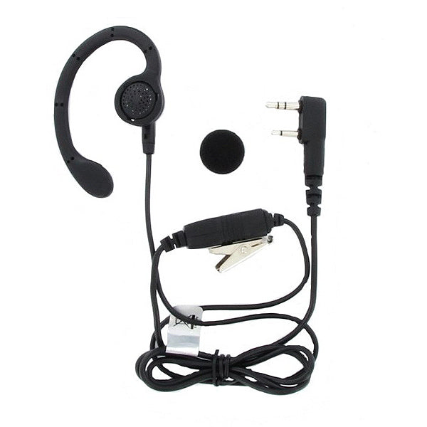 Kenwood KHS-31C Audifono original con soporte tipo «C» a la oreja función VOX, PTT y micrófono en línea Precio + iva