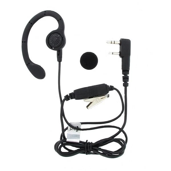 Kenwood KHS-31C Audifono original con soporte tipo «C» a la oreja función VOX, PTT y micrófono en línea Precio + iva