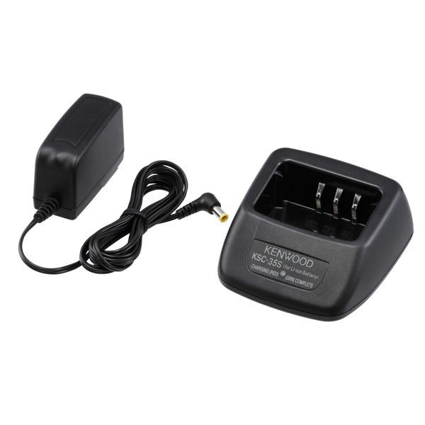 Kenwood KSC-35SE Cuna cargador rápido con transformador individual de mesa para batería KNB-65L y KNB-45L TK-2000K TK-3000K compatible con serie NX-1000 Precio + iva