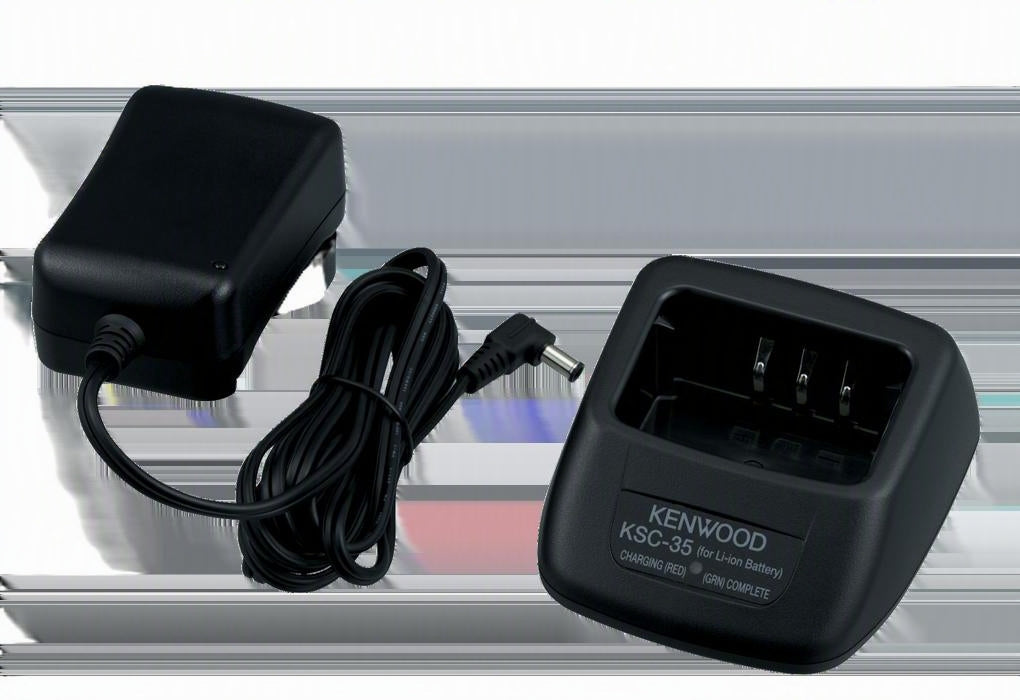 Kenwood KSC-35SE Cuna cargador rápido con transformador individual de mesa para batería KNB-65L y KNB-45L TK-2000K TK-3000K compatible con serie NX-1000 Precio + iva