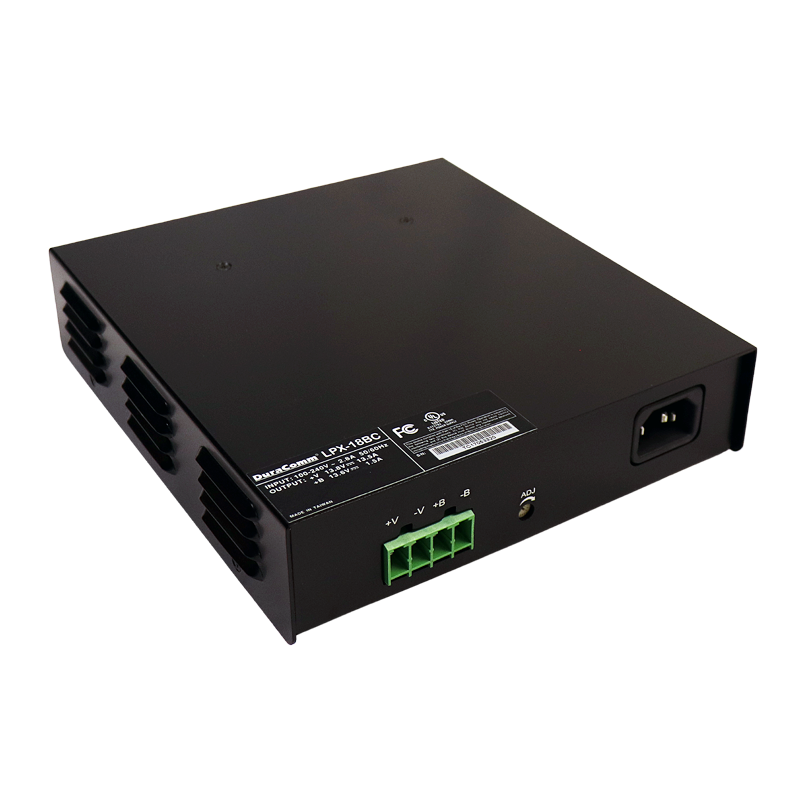 Duracomm LPX-18BC 13.8V 15 Amps Fuente de poder con mantenedor de batería Precio + iva