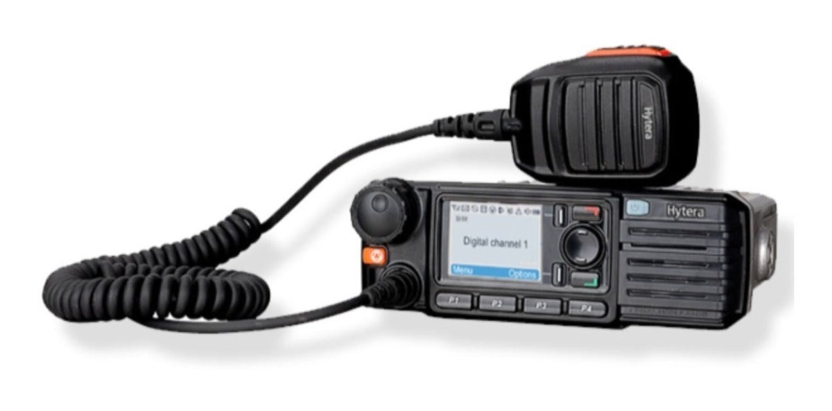 Hytera HM786L VHF 136-174 MHz 1024CH DMR Tier II y Analogico 25W Radio móvil incluye micrófono parlante remoto y montaje para el vehículo Precio +iva