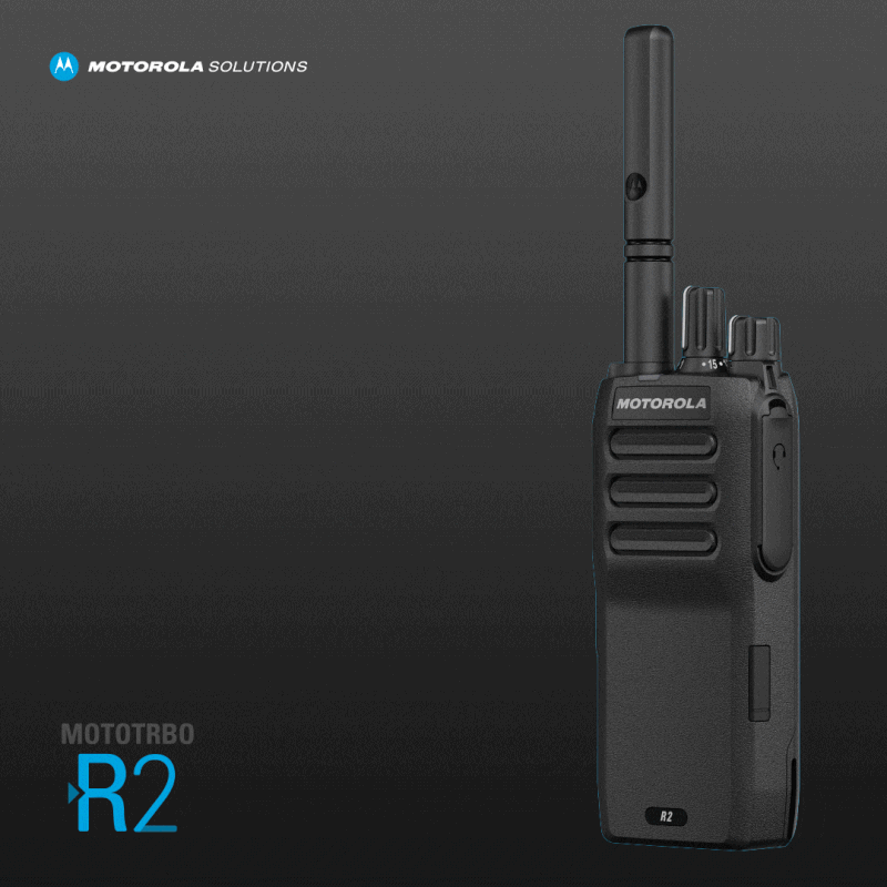 Motorola R2 VHF 136-174 Mhz 64CH Analógico 5W Radio portátil NKP Non display fiabilidad, para entornos de trabajo difíciles Precio+iva